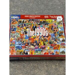 White Mountain Puzzles The 1990s 1000 Piece Jigsaw Puzzle James Mellett 959 NEW
